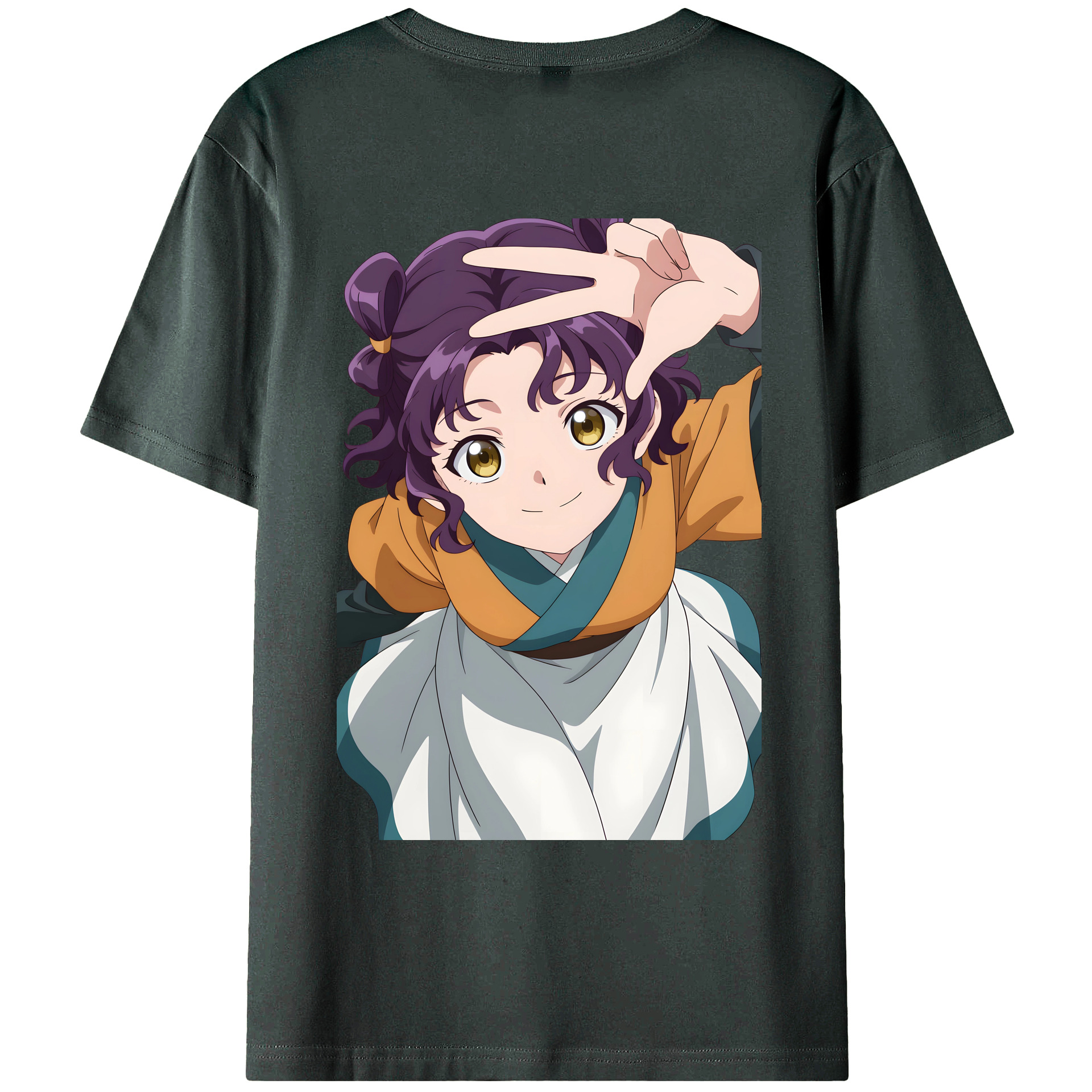 （画像用） 薬屋のひとりごと The Apothecary Diaries 綿100％ メンズ半袖Tシャツ（バックプリント） 通気性